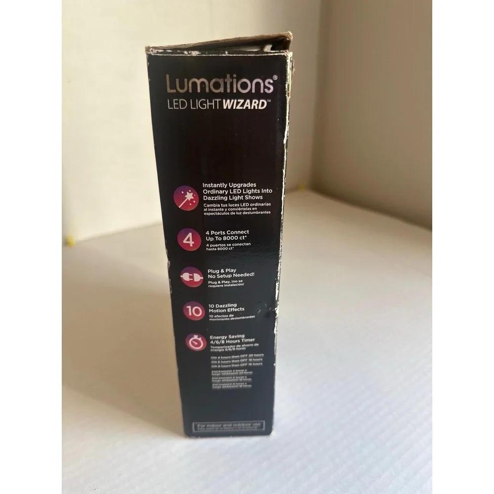 Lumations LED Light Wizard 4 Ports Motion Effects Show Controller NO REMOTE